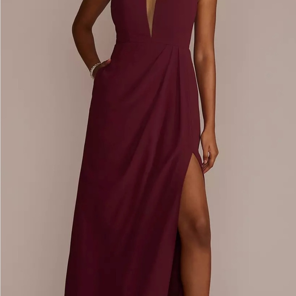 David’s Bridal WINE Bridesmaids Dresse